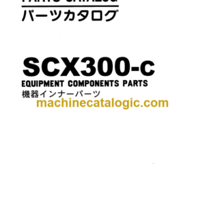 Hitachi Sumitomo SCX300-C Equipment Components Parts Catalog