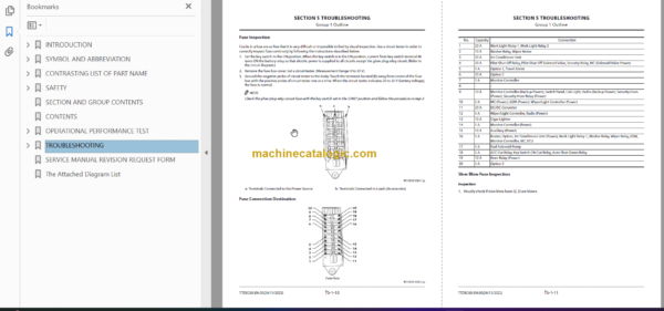 Hitachi ZX75US-5A ZX85US-5A Hydraulic Excavator Technicial and Workshop Manual