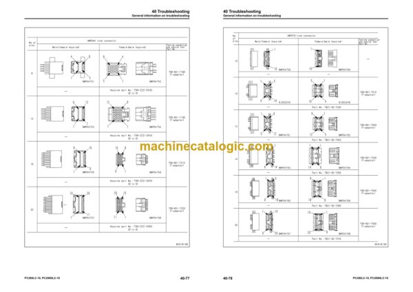 Komatsu PC290LC-10 PC290NLC-10 (SERIAL NUMBERS 15001 and up K60001 and up) Shop Manual