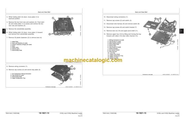 John Deere 310SJ and 315SJ Backhoe Loader Repair Technical Manual