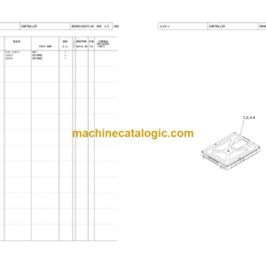 Hitachi Sumitomo SCX1000A-3 Parts Catalog for SC10A-8003