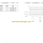Hitachi Sumitomo SCX400 Bracing List