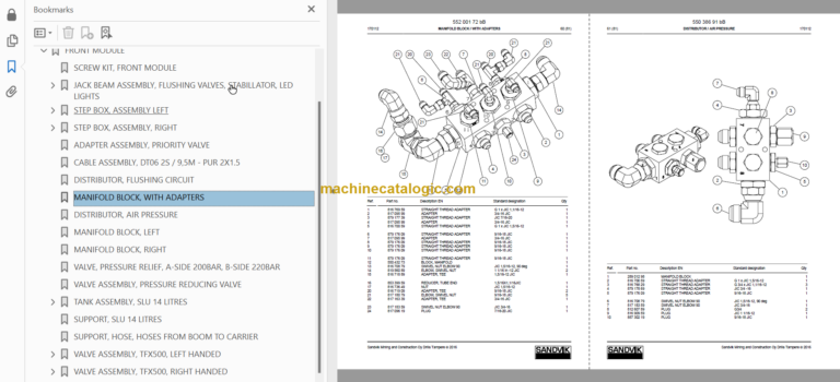 Sandvik DD421-60C Parts Manual Serial No. 116D46806-1