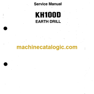 Hitachi KH100D EARTH DRILL Service Manual