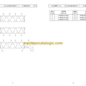 Hitachi Sumitomo SCX550-3 Bracing List