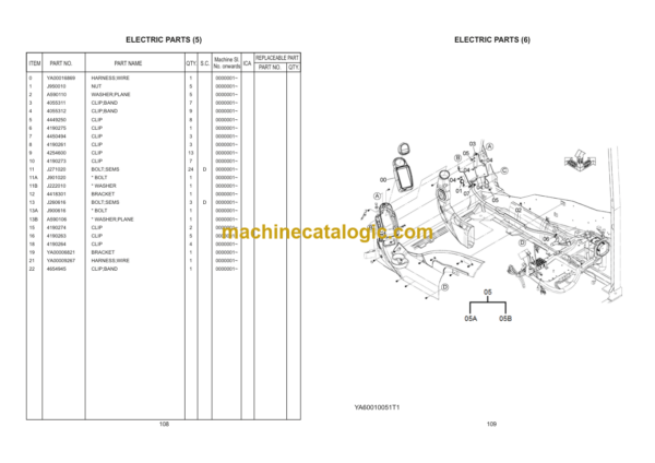 Hitachi ZAXIS220LC GI-SERIES Hydraulic Excavator Parts Catalog