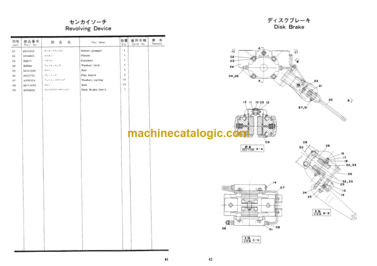Hitachi KH125 Parts Catalog