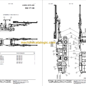 SANDVIK AXERA D07–S 260 Parts Manual Serial No. 102D3839-1