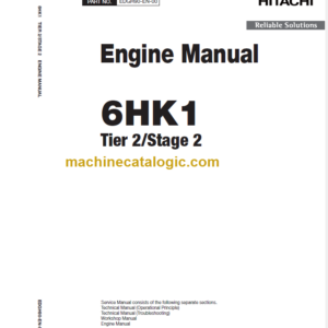 Hitachi 6HK1 Tier 2 Stage 2 Engine Manual