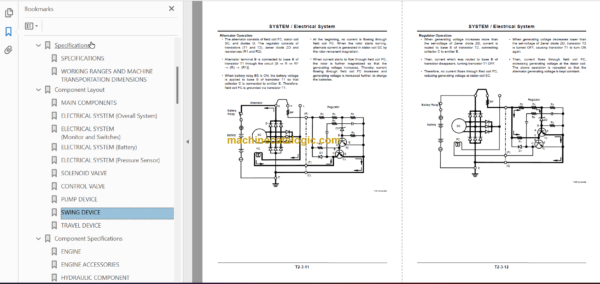 Hitachi ZX80SB ZX80SBLC Technicial and Workshop Manual