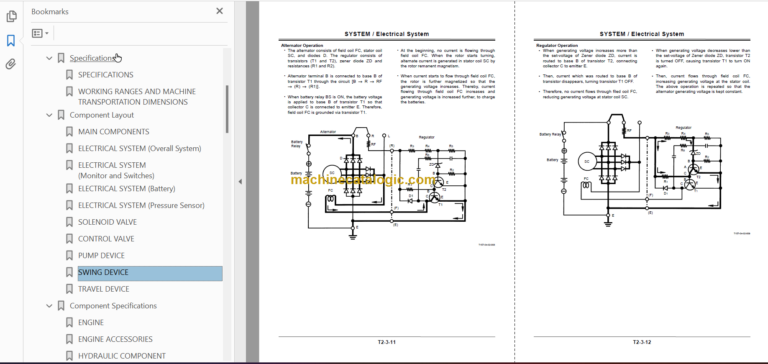 Hitachi ZX80SB ZX80SBLC Technicial and Workshop Manual