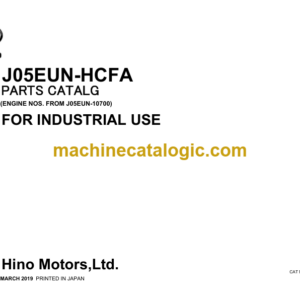 Hitachi Sumitomo SCX550-3C5 Engine Parts Catalog Hino Tire4-f C5