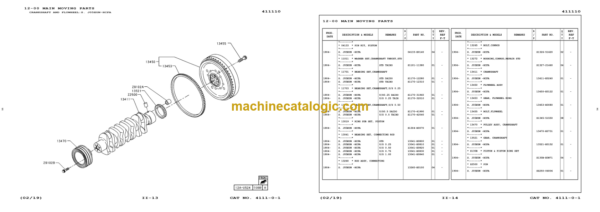 Hitachi Sumitomo SCX550-3C5 Engine Parts Catalog Hino Tire4-f C5