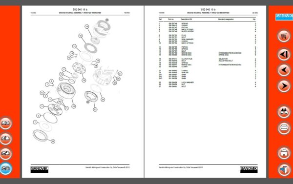 Sandvik DL420-15C Drilling Rig Spare Parts Manual