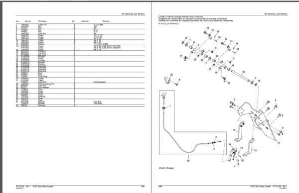 John Deere 332D Skid Steer Loader Parts Catalog