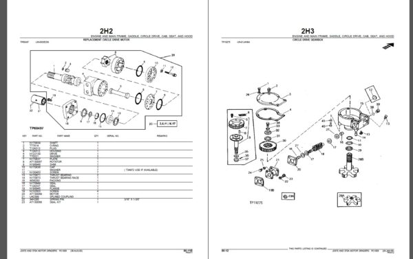 John Deere JD570 and 570A MOTOR GRADERS Parts Catalog