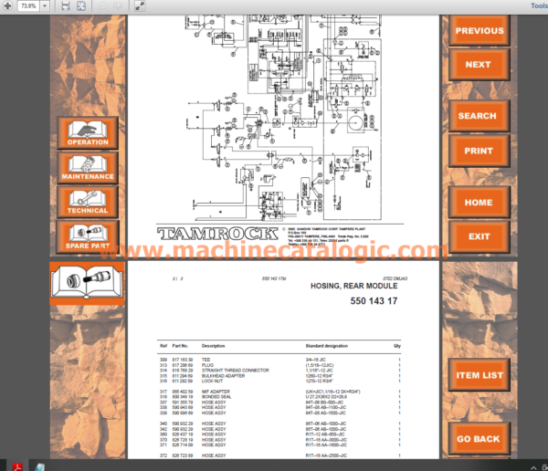 Sandvik AXERA D07 S-260 Service, Parts, Operator's and Maintenance Manual SN;104D5596-1