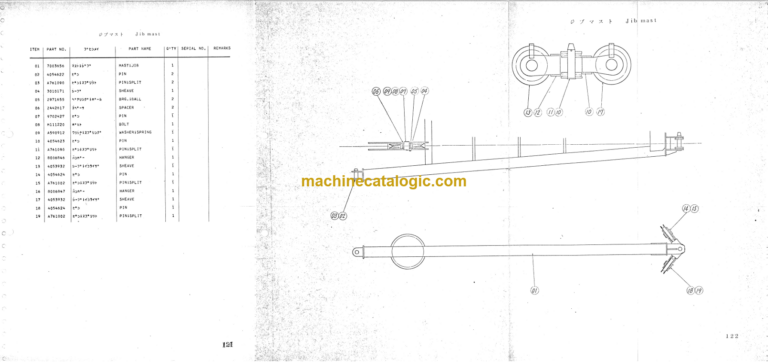 Hitachi KH700 Hydraulic Crawler Crane Parts Catalog