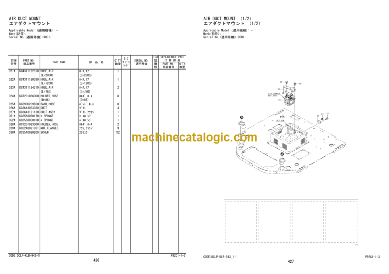 Hitachi ZW330 Wheel Loader (P92C1-1-3) Parts Catalog