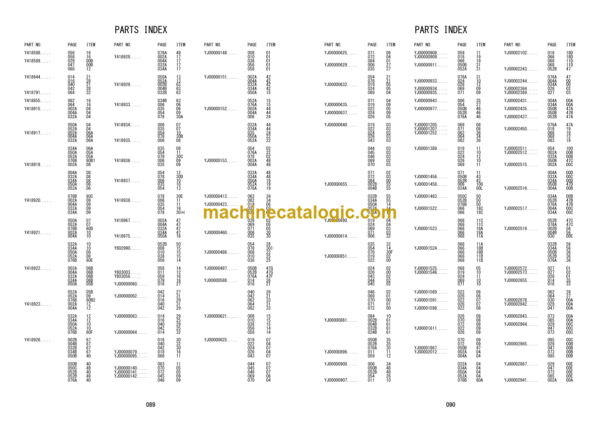 Hitachi ZV 55R 55RL 65R 65RL 75R 75RL 85RL Vibratory Rammer Parts Catalog