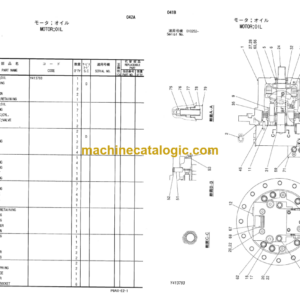 Hitachi CS125 Equipment Components Parts Catalog