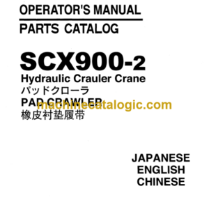 Hitachi Sumitomo SCX900-2 Hydraulic Crawler Crane (Pad Crawler) Parts Catalog