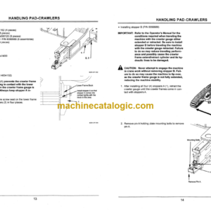 Hitachi Sumitomo SCX900-2 Hydraulic Crawler Crane (Pad Crawler) Parts Catalog