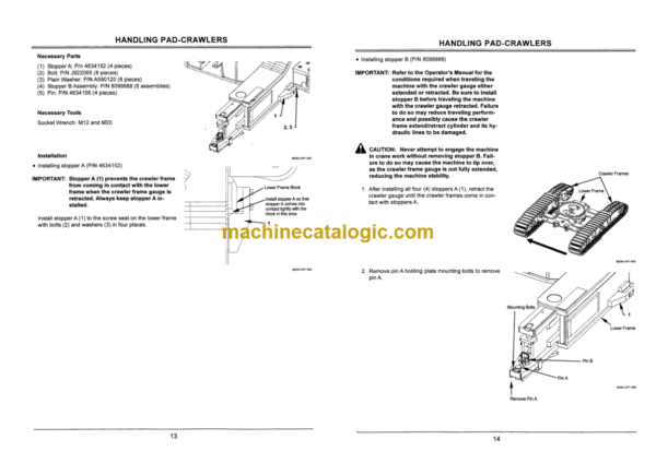 Hitachi Sumitomo SCX900-2 Hydraulic Crawler Crane (Pad Crawler) Parts Catalog