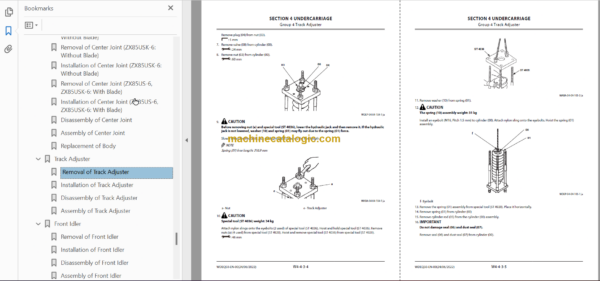 Hitachi ZX85US Excavator Technicial and Workshop Manual