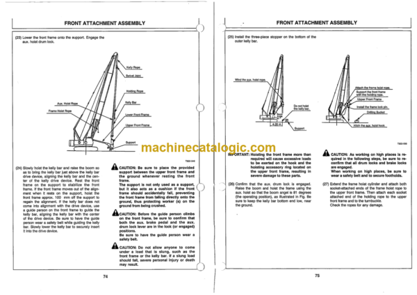 Hitachi KH100D EARTH DRILL Service Manual