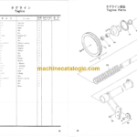 Hitachi KH100 Crane Front Clamshell Attachment Parts List