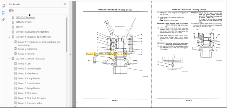 EX75US-7 Excavator Technicial and Workshop Manual