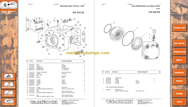 Sandvik SOLO 7-15 F Parts Manual Serial No. 106A9520-1