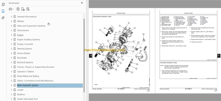 John Deere 310SG 315SG Backhoe Loader Repair Technical Manual