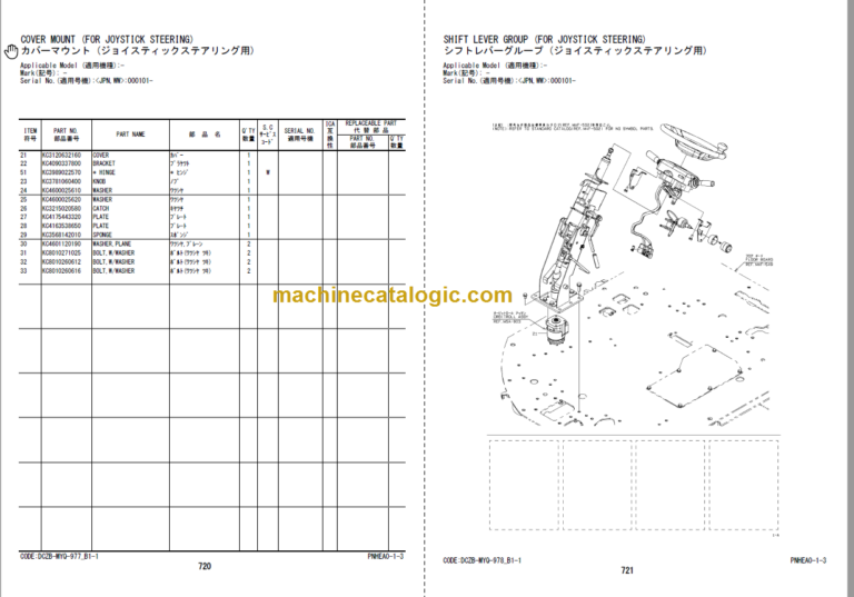 Hitachi ZW370-5B Wheel Loader (PNHEA0-1-3) Parts Catalog