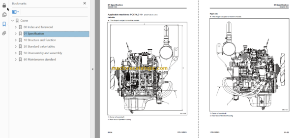 Komatsu 107E-2 Series Shop Manual