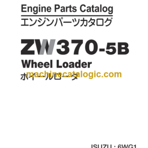 Hitachi ZW370-5B Wheel Laoder Engine Parts Catalog