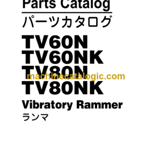 Hitachi TV60N TV60NK TV80N TV80NK Vibratory Roller Parts Catalog