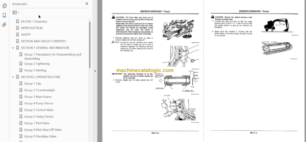 EX75US-7 Excavator Technicial and Workshop Manual