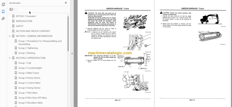 EX75US-7 Excavator Technicial and Workshop Manual