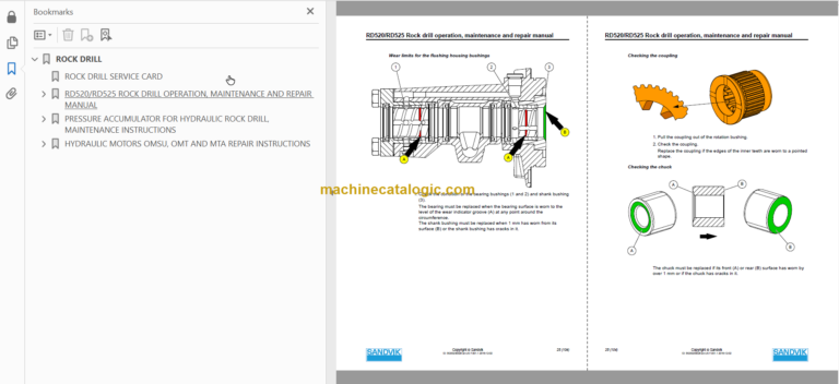 Sandvik DD421-60C Workshop Manual Serial No. 116D46806-1