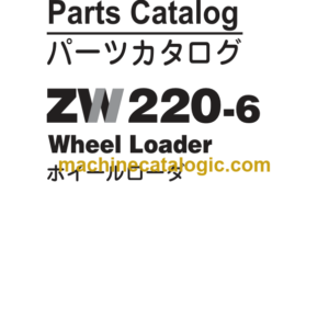 Hitachi ZW220-6 Wheel Loader Parts Catalog