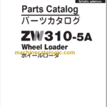 Hitachi ZW310-5A Wheel Loader Parts Catalog