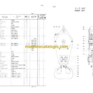 Hitachi KH500-3 Crawler Crane Parts Catalog