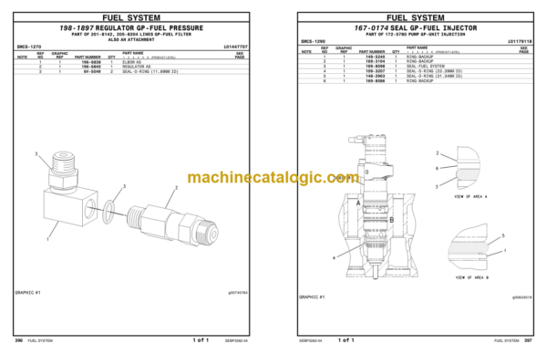Caterpillar C-9 Industrial Engine Parts Manual