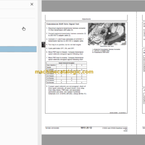 JOHN DEERE 310SG 315SG Backhoe Loader Technical Manual