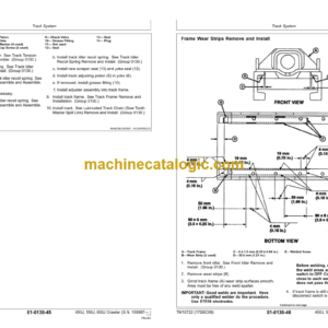 John Deere 450J 550J 650J Crawler Dozer Repair Technical Manual