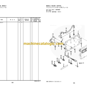 Hitachi ZW310-5A Wheel Loader Engine Parts Catalog