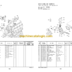 Hitachi ZC220P-5 Tired Roller Engine Parts Catalog
