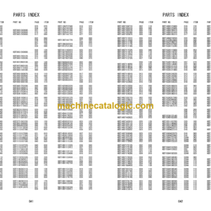 Hitachi ZV550W 650W TMR55KDS TMR65KDS TMR75KDS TSR65KDS Walk-behind Roller Engine Parts Catalog